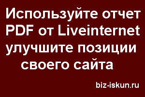 Анализ сайта бесплатно онлайн от Liveinternet